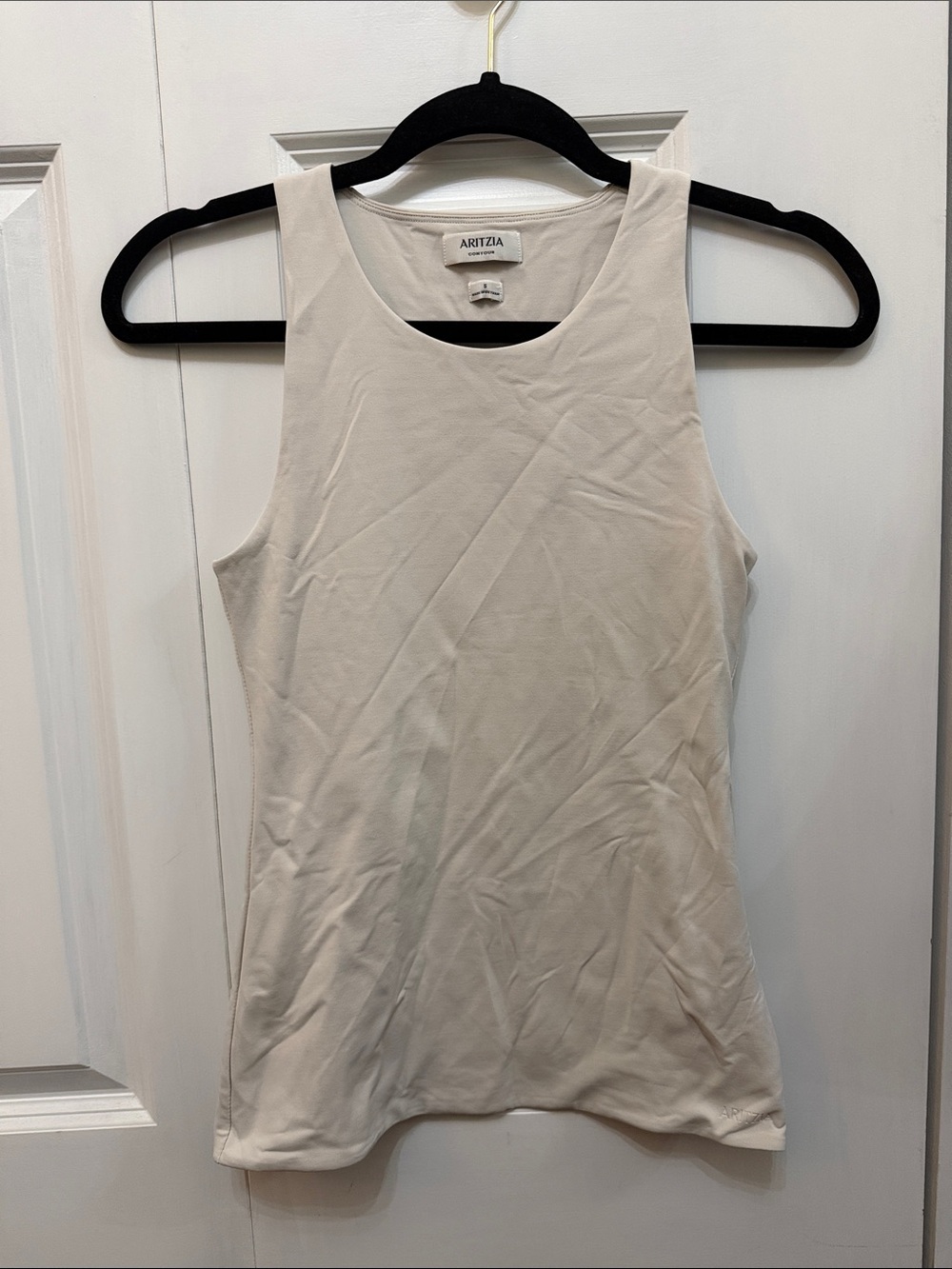 NWOT Aritzia Babaton Contour 90’s Tank Matte Pearl Size S